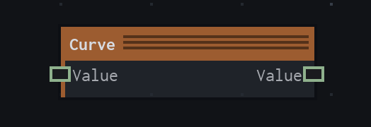 The Curve node on the VFX Loom graph canvas.