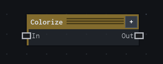 The Colorize node on the VFX Loom graph canvas.
