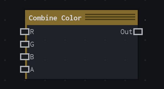 The Combine Color node on the VFX Loom graph canvas.