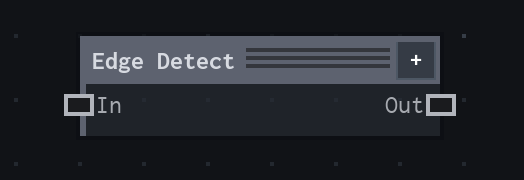 The Edge Detect node on the VFX Loom graph canvas.