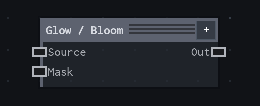 The Glow / Bloom node on the VFX Loom graph canvas.