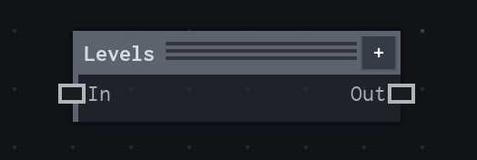 The Levels node on the VFX Loom graph canvas.