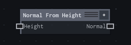 The Normal From Height node on the VFX Loom graph canvas.