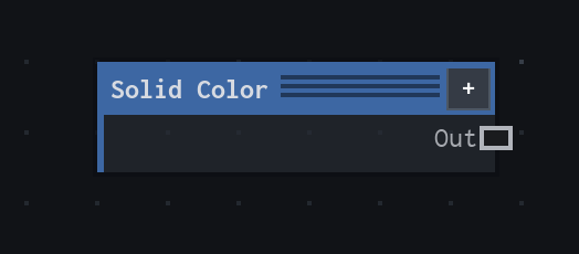 The Solid Color node on the VFX Loom graph canvas.