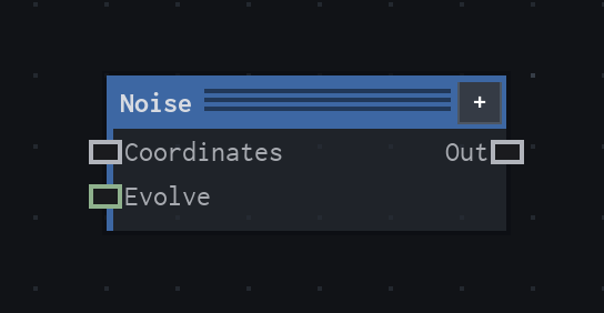The Noise node on the VFX Loom graph canvas.