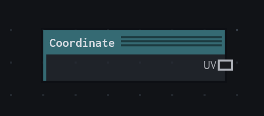 The Coordinate node on the VFX Loom graph canvas.