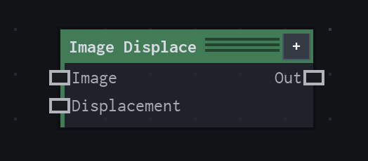 The Image Displace node on the VFX Loom graph canvas.