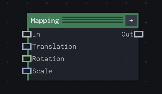 The Mapping node on the VFX Loom graph canvas.