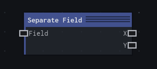 The Separate Field node on the VFX Loom graph canvas.